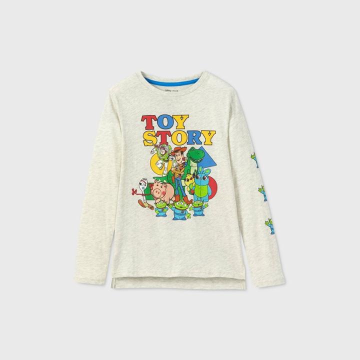 Boys' Disney Toy Story T-shirt - Off-white Xs - Disney Store, Beige/white