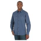 Wrangler Men's Outdoor Series Long Sleeve Canvas Shirt Vintage Indigo