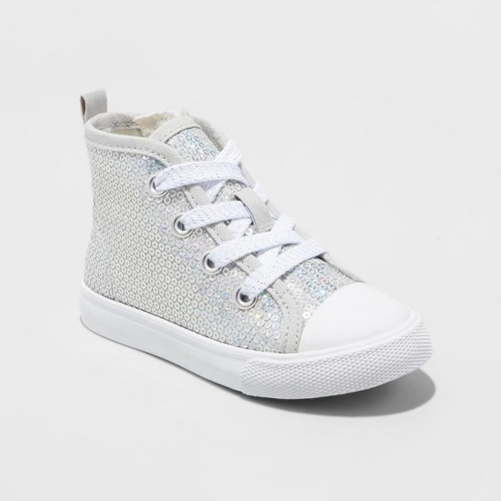 Toddler Girls' Henley High Top Sneakers - Cat & Jack