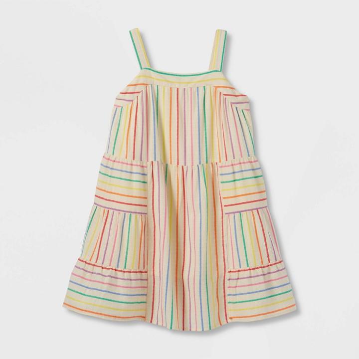 Girls' Woven Sleeveless Dress - Cat & Jack L Plus, One Color