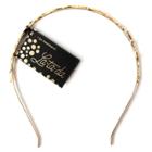 La-ta-da Textured Hammer Gold Branch Headband - 1pc, Girl's, Ivory