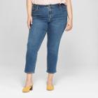 Women's Plus Size Slim Straight Jean - Universal Thread Dark Wash