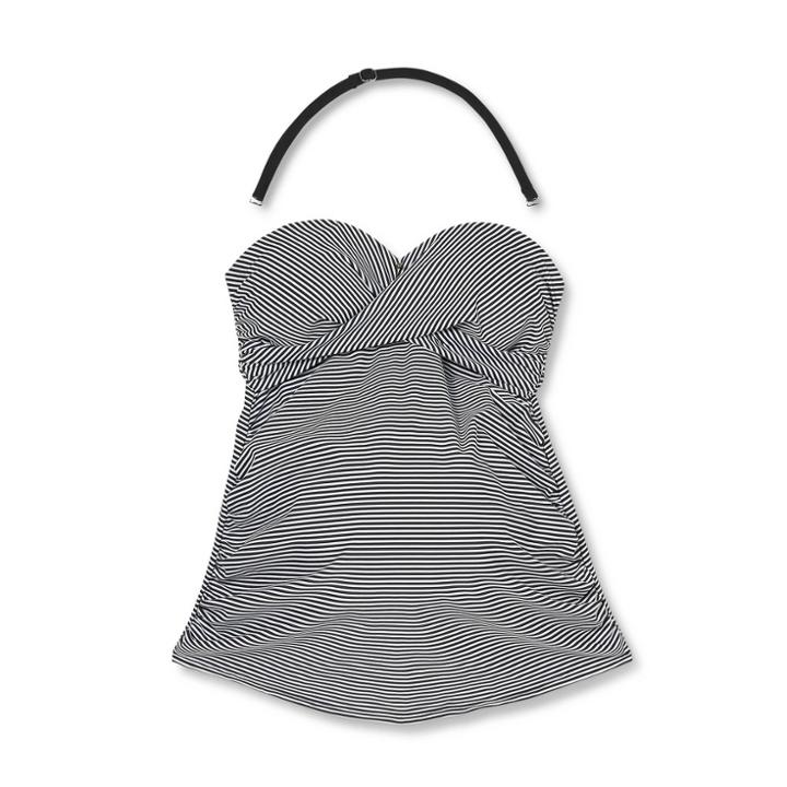 Bandeau Twist-front Maternity Tankini Top - Isabel Maternity By Ingrid & Isabel