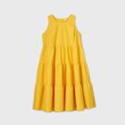 Women's Plus Size Sleeveless Tiered Dress - A New Day Yellow