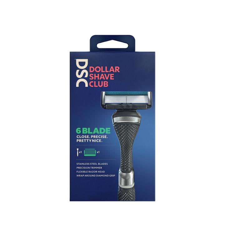 Dollar Shave Club 6-blade Razor Starter Set 1 Handle +