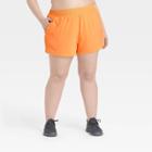 Women's Plus Size Mid-rise Run Shorts 3 - All In Motion Light Orange