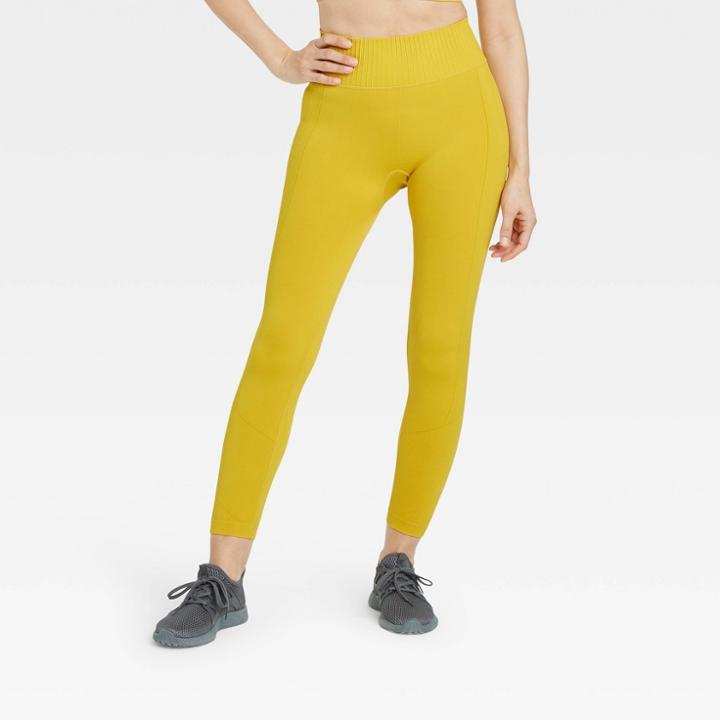 Women's Seamless High-rise 7/8 Leggings - All In Motion Antique Gold