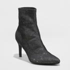 Women's Cady Pointed Stiletto Sock Booties - A New Day
