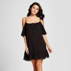 Cover 2 Cover Women's Cold Shoulder Cover Up Dress - Black