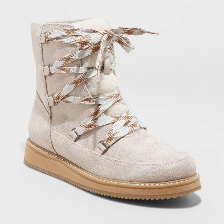 Women's Amari Sport Bottom Lace Up Hiking Boots - Universal Thread Taupe