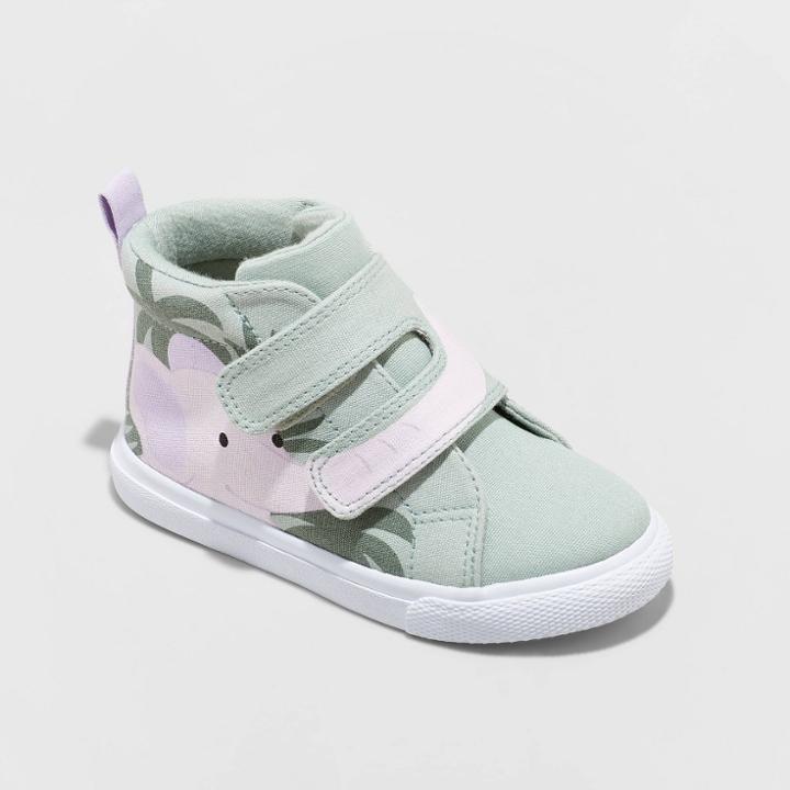 Toddler Girls' Umber Elephant Print Sneakers - Cat & Jack Green