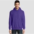 Hanes Men's Ecosmart Fleece Pullover Hooded Sweatshirt - Purple M,