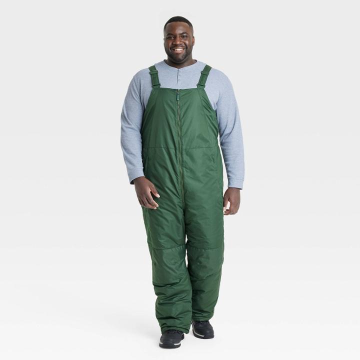 Men's Big Snow Bib Pants - All In Motion Olive Green