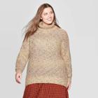 Women's Plus Size Long Sleeve Mock Turtleneck Gradient Tunic Sweater - Universal Thread , Women's, Size: