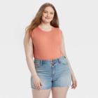 Women's Plus Size Bodysuit - Universal Thread Apricot Orange