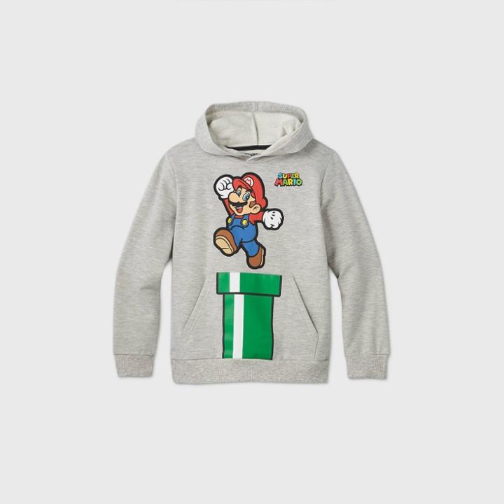 Boys' Nintendo Super Mario Sweatshirt - Gray