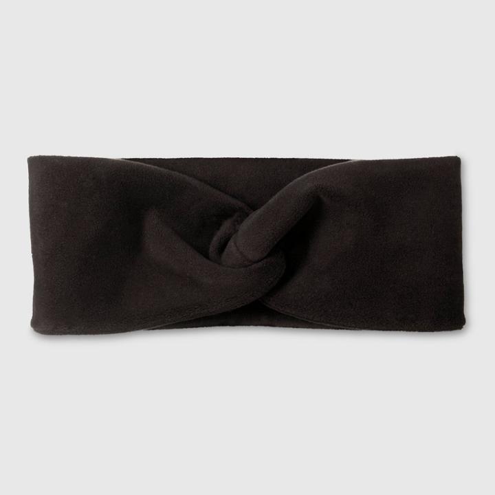 Isotoner Adult Recycled Fleece Headband - Black