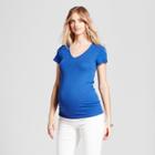 Maternity V-neck T-shirt - Isabel Maternity By Ingrid & Isabel Dark Blue Heather