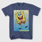 Nickelodeon Boys' Spongebob Squarepants Short Sleeve T-shirt - Denim Heather
