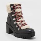 Women's Aubrie Heeled Hiking Boots - Universal Thread Black