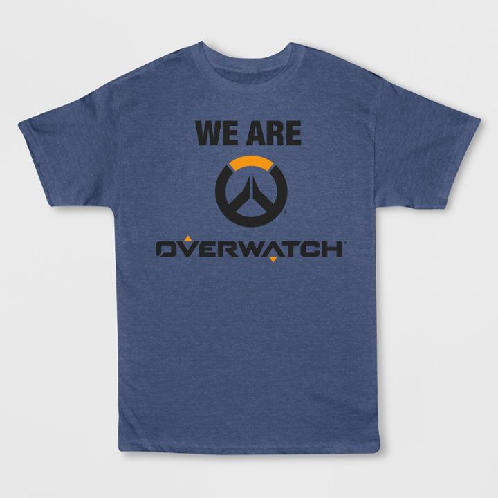 Mad Engine Boys' Overwatch Short Sleeve Graphic T-shirt - Denim Heather