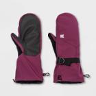 Women's Waterproof Ski Mittens - All In Motion Burgundy