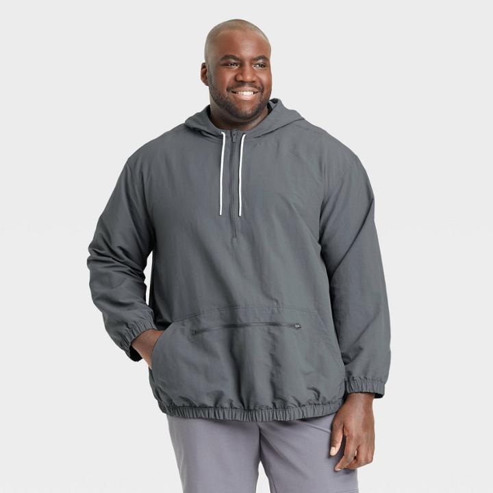 Men's Big & Tall Recycled Nylon Jacket - All In Motion Gray