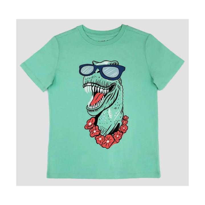 Boys' Dino Graphic Short Sleeve T- Shirt - Cat & Jack
