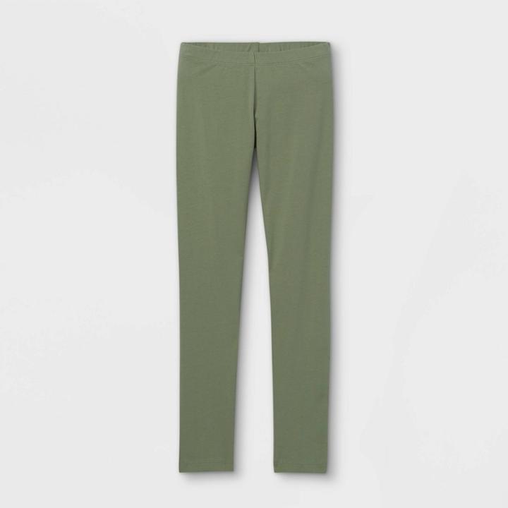 Girls' Leggings - Cat & Jack Army Green