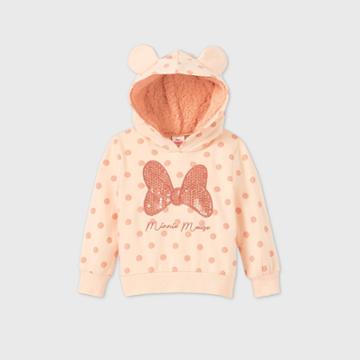 Disney Toddler Girls' Minnie Mouse Sequin Pullover - Pink