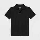 Petiteboys' Short Sleeve Performance Uniform Polo Shirt - Cat & Jack Black