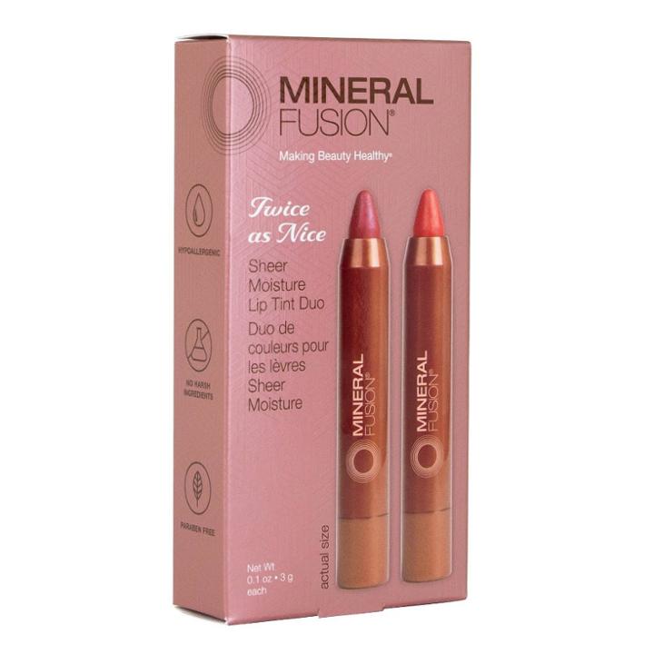 Mineral Fusion Twice As Nice - Sheer Moisture Lip Tint Duo