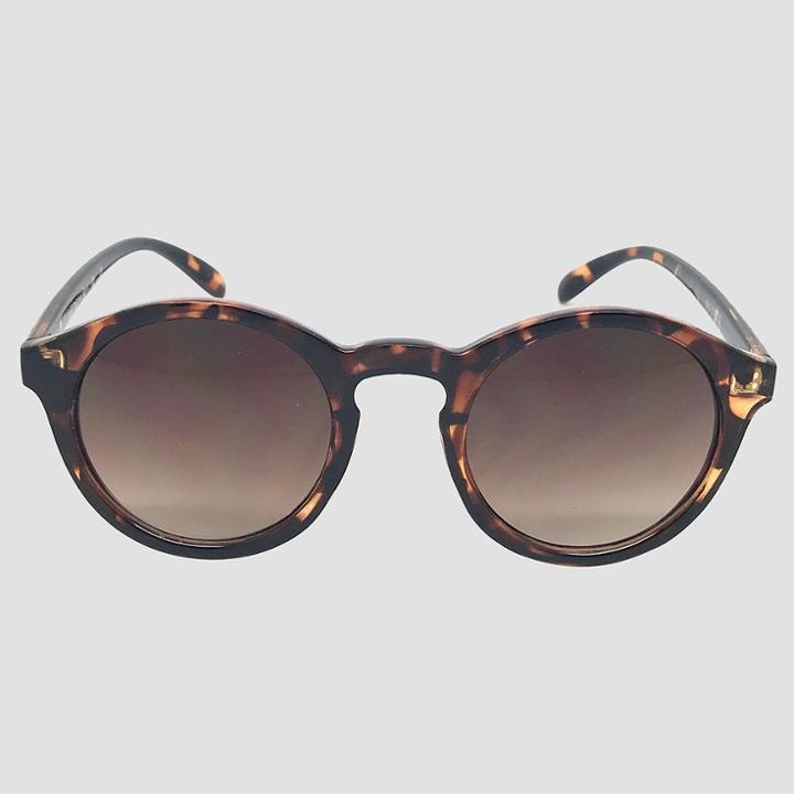 Women's Round Sunglasses - A New Day Brown,
