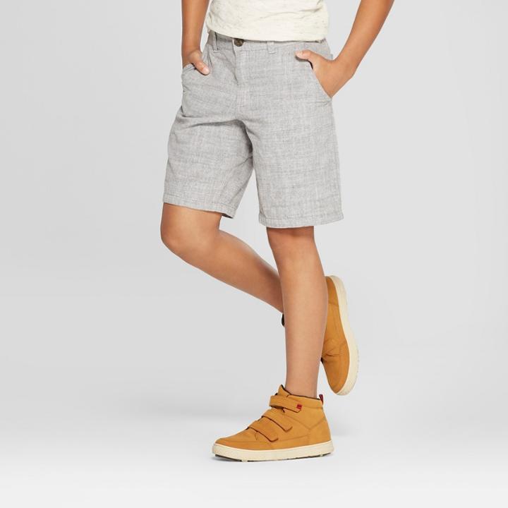 Boys' Chino Shorts - Cat & Jack Light Gray