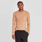 Men's Standard Fit Long Sleeve Pocket Jersey T-shirt - Goodfellow & Co Brown