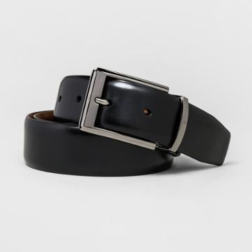 Men's Swiss Gear Reversible Dressy High Polish Belt - Black/brown