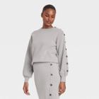 Women's Crewneck Pullover Sweater - Who What Wear Gray