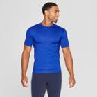 Men's Fitted Short Sleeve Compression T-shirt - C9 Champion Omni Blue