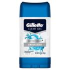 Gillette Undefeated Clear Gel Men's Antiperspirant And Deodorant