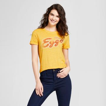 Women's Eggo Short Sleeve Graphic T-shirt (juniors') - Yellow
