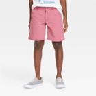 Boys' Flat Front Quick Dry Chino Shorts - Cat & Jack Heather Red