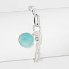 Green Amazonite Stone With Cubic Zirconium Chain Necklace- A New Day Green, Women's