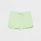 Women's Lounge Shorts - Colsie Neon Green