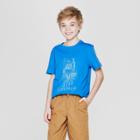 Boys' Stay Curious Short Sleeve Graphic T-shirt - Cat & Jack Blue