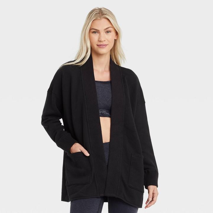 Women's French Terry Cardigan - Joylab Black