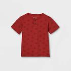 Toddler Boys' Sun Short Sleeve Henley Shirt - Art Class Red