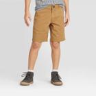 Boys' Stretch Flat Front Chino Shorts - Cat & Jack Brown