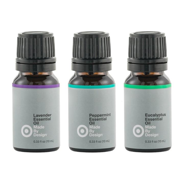 Made By Design 10ml 3pk Essential Oil Starter Set Lavender/peppermint/eucalyptus -