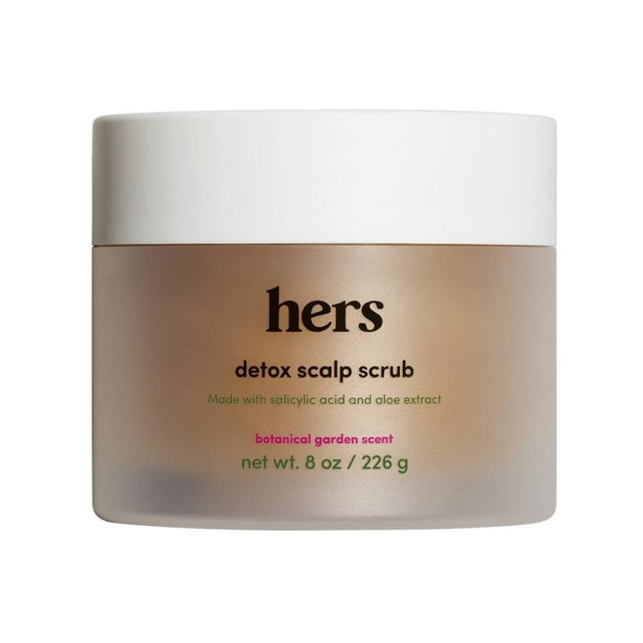 Hers Vegan Detox Exfoliating & Moisturizing Scalp Scrub With Sugar Granules & Aloe Vera