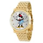 Women's Disney Mickey Mouse Shinny Vintage Articulating Watch With Alloy Case - Gold,